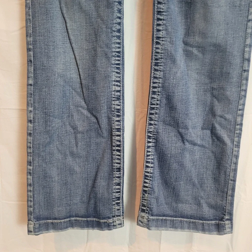 Cruel Denim Jayley Womens Low‎ Rise Straight Leg Jeans Blue Size 28 Y2K Western